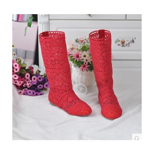 2018 children classic summer girls shoes boots Knitting hollow childrens shoes Network fashion boots for girls