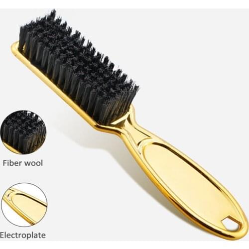 3pcs/1pcs Plating Beard Shaving Comb Soft Dusting Clean Retro Oil Hair Barber Plating Brush Neck Broken Hair Sweep
