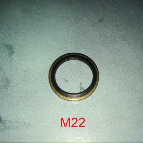 50 PCS Metal Rubber Oil Drain Washer O Ring Seal Gasket Fit M22