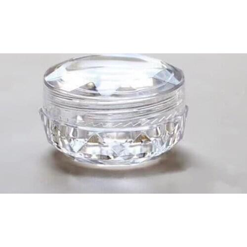 5000pcs Empty 3g 5G Diamond cream box sample bottle Plastic Glitter powder Jar eye shadow Packing boxes