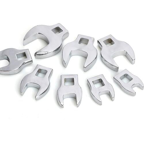 8Pcs 3/8 Inch Drive Crowfoot Wrench Set 10 - 22mm Metric Chrome Plated Crow Foot Metric Or Imperial Keys Set Multitool