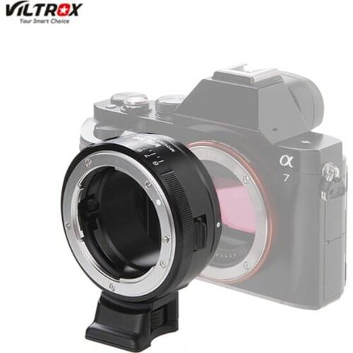 Viltrox NF-NEX Lens Adapter for Nikon F AF-S AI G Lens to Sony E Camera A9 A7SII A7RII NEX 7 A6500 w/ Tripod Mount Aperture Ring