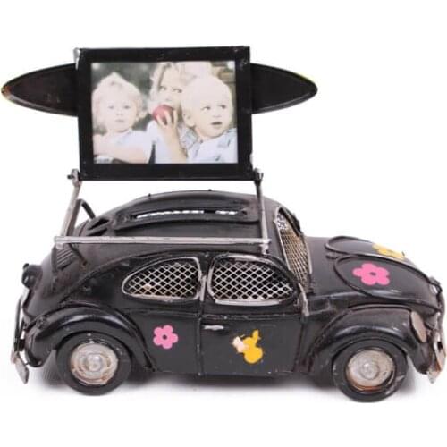 Decorative Metal Car Frame Piggy Bank- Trinket, Miniature, Gift, Nostalgic, Vintage, handmade Hand Painted, Quality Durable