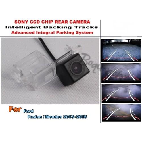 For Ford Fusion / Mondeo 2013~2015 Car Intelligent Parking Tracks Camera / HD Back up Reverse Camera / Rear View Camera