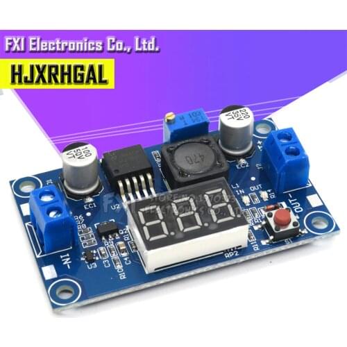 LM2596 LM2596S Power Module + LED Voltmeter DC-DC Adjustable Step-down Power Supply Module with Digital Display