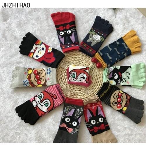 Sock Harajuku Women Sock Cartoon Vintage Skarpetki Damskie Calcetines Streetwear Socks Calcetines Mujer Toe Socks
