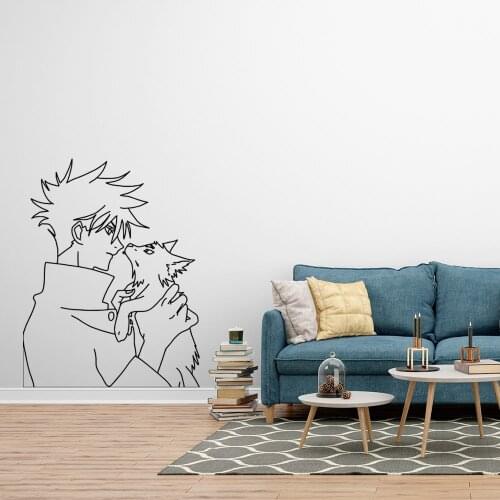 New Design Jujutsu Kaisen Wall Sticker Pvc Removable For Kids Rooms Home Party Decor Wallpaper
