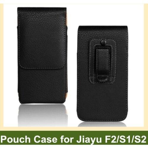 Popular Belt Clip PU Leather Vertical Flip Cover Pouch Case for Jiayu F2 S1 S2 Free Shipping