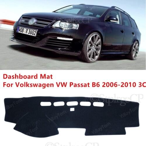For Volkswagen VW Passat B6 2006-2010 3C Anti-Slip Mat Sunshade Dashmat Protect Carpet Dashboard Cover Pad Accessories