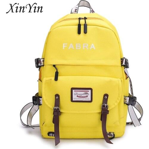 New letter backpack women men cute college students female school bags for teenagers girls big outdoor travel laptop bagpacks