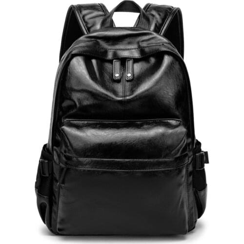 Weysfor Vogue PU Backpack Men Women Male School Backpack Mochilas School Leather Business Bag Large Laptop Shopping Travel Bags