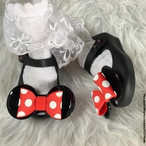 Girl Sandals Mickey Mouse Minnie Bow Summer Shoes for Children Sandals Waterproof Non-slip Beach Sandals Melissa Shoes