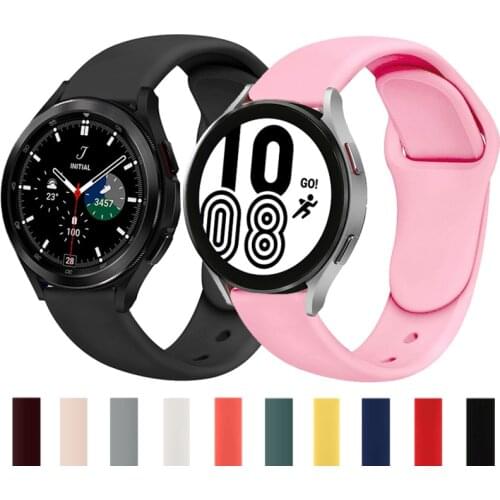 20MM Silicone Strap for Samsung Galaxy Watch 4 Classic 42mm 46mm Sport bracelet silicone wristband for Samsung Watch 4 40mm 44mm