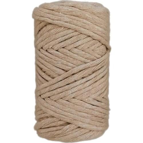 Twisted Cotton Macrame Scanning Floss Paper Bag Color 250 Gram 100% Cotton 4mm Cord Colorful Braided Solid Core Cord For DIY