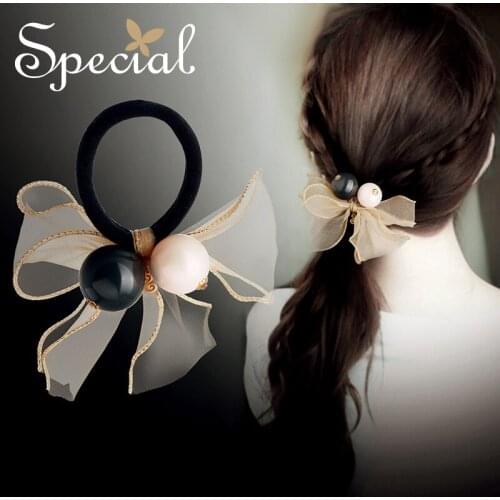 The SPECIAL New Fashion multi-layer bow hair decoration anti-skid elastic hair ring hair rope headgear girls dream box S2012H