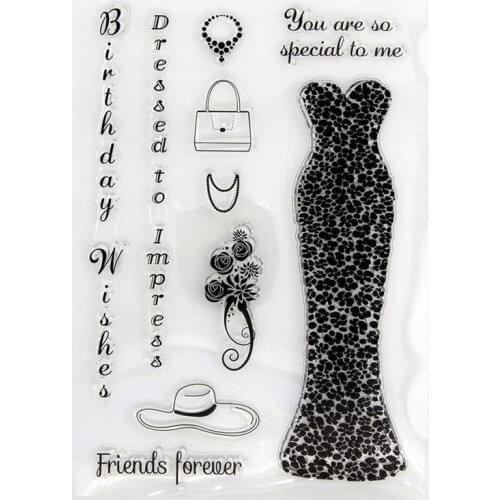 Light love heart owl bird dress ansparent clear stamps for Scrapbooking/Sewing fabric clothing/Card Making set decoration supply