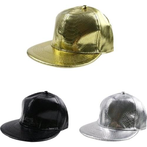 Unisex New Fashion Hat Solid Pu Baseball Hat Outdoor Sun Hat Adjustable Sports Caps