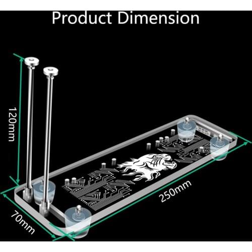 PCI- E 3.0 16X Graphics Card vertical kickstand/base with RGB LED Light for DIY ATX case