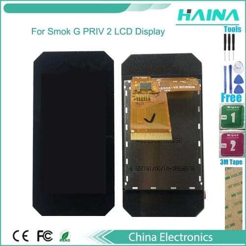 1PCS For smok G PRIV 2 LCD Display Touch Screen Assembly For smok G PRIV 2 with tools