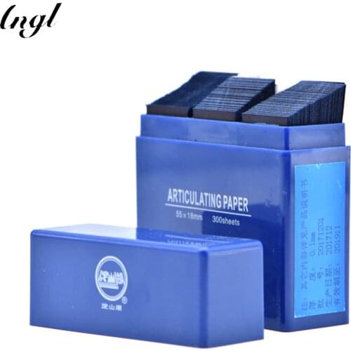 300 Sheet / Box Dental Blue Articulating Paper Strips Dentistry Lab Material Oral Teeth Whitening Material 55*18mm Dental Tools