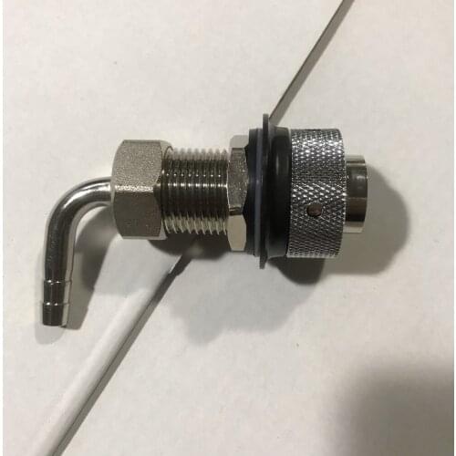 1PC G5/8‘ Beer Tap Faucet Shank 8mm Barber Elbow Chrome Plate Brass Shank for Adjustable Tap Draft Beer Dispenser Home Brewing