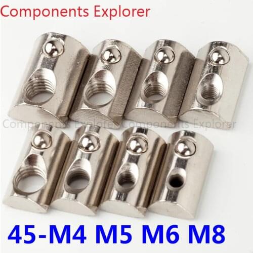 M5 T Hammer Nuts for 3030 extrusion,100pcs/lot