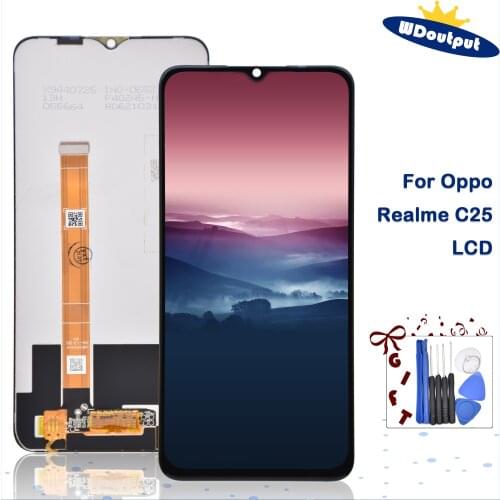 6.5 "Original For Oppo Realme C25 RMX3193 RMX3191 LCD Display Touch Screen Digitizer Assembly Replacement
