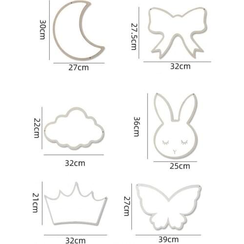 Acrylic Wall Mirror Ornament Moon Butterfly Crown Shape Self Adhesive Room Decor