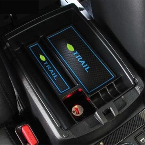 Car Styling Accessories For Nissan X-trail T32 Rogue 2014-2019 New Style Plastic Central Storage Pallet Armrest Container Box