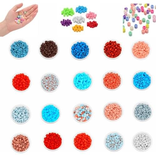 100Pcs/Lot Candy Color 4.2mm Hole Czech Beads Large Charm Glass Czech Beads DIY Bracelet Necklaces For Jewelry Making Supplies
