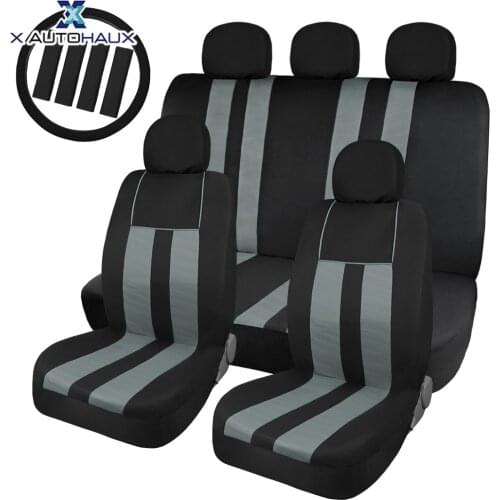 X Autohaux Universal car seat cover Fit Most Cars Covers Automotive interior auto seat covers Front and rear soft seat cover