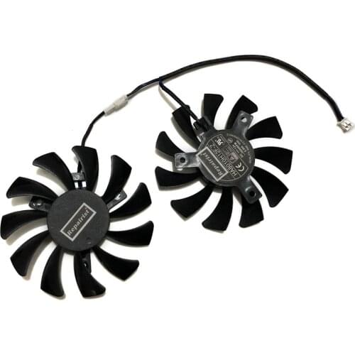 HA8010H12F-Z 75MM 2Pin GTX1050Ti GPU Cooler DUAL Fan For MSI Geforce GTX 1050Ti GTX-1050-Ti-4GT-OC Graphic Card Cooling