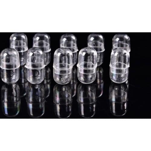Easy To Use 10Pcs Big Size Hollow Capsules Empty Pill Capsule Medicine Capsule 14mm White Empty Capsules