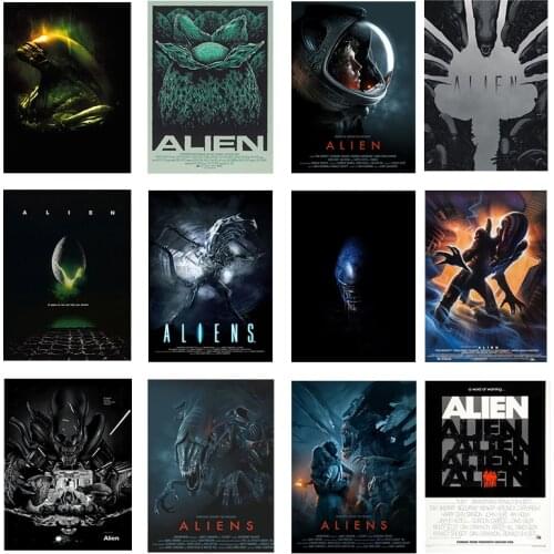 Alien Canvas Painting Horror Movie Poster Home Decoration Painting High Quality Canvas Bedroom Living Room Wall Decoration