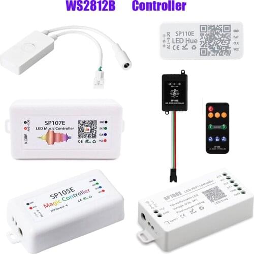 WS2812B Led Strip Controller;Bluetooth SP105E SP110E;Wifi SP108E SP501E;Music SP107E SP601E WS2811 SK6812 Light DC5V-24V