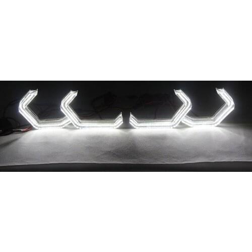 M4 Style Angel Eyes LED Car Light Running Lamp DRL For Bimmer 2 3 4 5 Series BMW F30 F32 (335i) F82 F80 (M3 M4 M5) E90