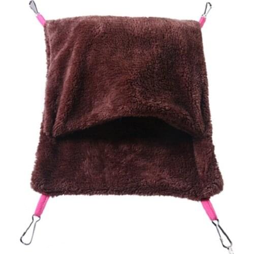 Soft Fleece Bird Parrot Hammock Nest House Parakeet Hanging Cave Bed Warm Hamster Sleeping Bag Swing Cage Toy S/L Bird Supplies