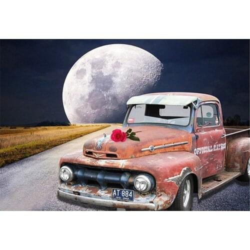 5D DIY Poured Glue Diamond Painting Kits Scalloped Edge Warm Tones Pictures Beautiful Girl Wonderful View Wall Art Unique Gift