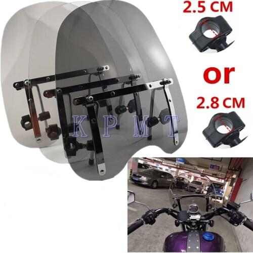 New For Harley Davidson Sportster Dyna Glide Softail XL 883 1200 X48 72 motorcycle/motorbike Smoke Windshield/Windscreen