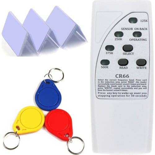 Handheld RFID Card Reader Writer 125KHz Copier Dulicator with Light Indicator Proximity Rewritable EM4305 T5577 Key Card Tag