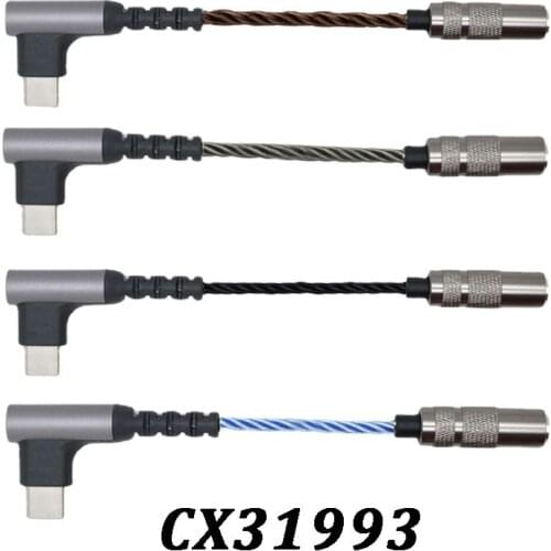 Cx31993 DAC Headphone Amp Output SNR Digital Audio Type C to 3.5mm 32bit/384khz for Android Windows10 Phone Connection line