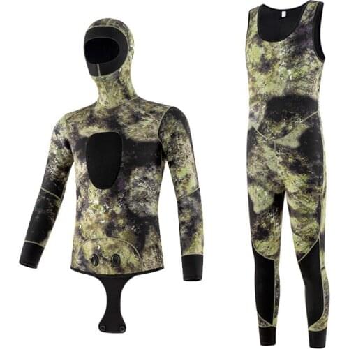 Diving Suit Camo One Piece Wetsuit Hood 2mm Boots Neoprene Custom 5 mm Wetsuit Dryer Vest Neoprene Swim Suit