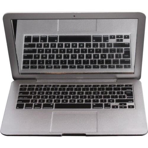Mirrorbook Air Mini Novel Makeup Mirror MacBook Air Shaped Cosmetic Pocket Compact (Silver) Dropshipping SMJ