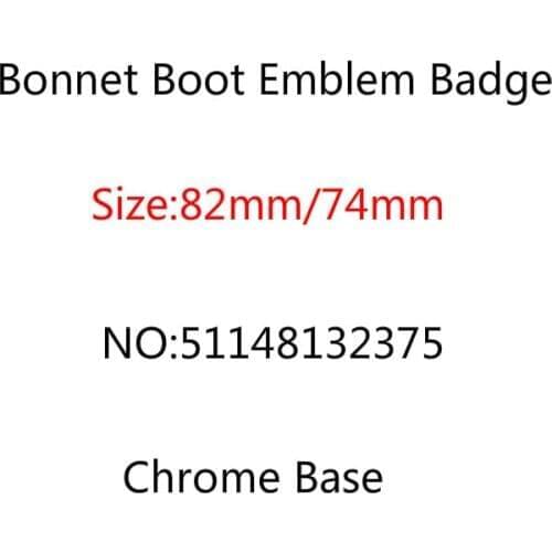 20pcs/lot 82mm 74mm Chrome Base Bonnet Boot Emblem Badge Front Rear Trunk Logo E46 E39 E38 E90 E60 X3 X5 X6 511481323