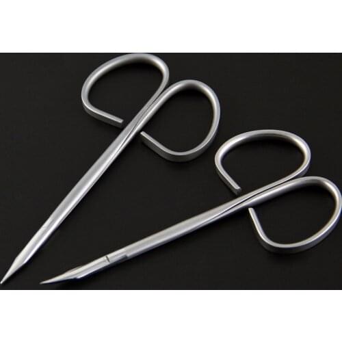 Cosmetic Surgery Serrated Scissors Twisted Handle Serrated Scissors Fine Stitching Scissors Double Eyelid Surgery Stitching Scis