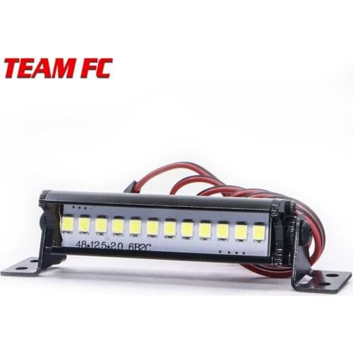 1PCS 55MM Super Bright 12LED Lights Bar for 1/10 RC Crawler Car Axial SCX10 90046 D90 Upgrade Parts