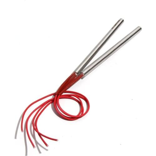 10PCS 9mm 140~160mm 201SUS Tubular Single Head Dual Heater 310W/320W/350W/360W Cylindrical Electric Heating Pipe