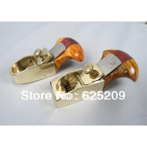 2pcs 1 7/8" dissimilar Thumb brass(convex +flat) bottom planes woodworkingluthier tools craft plane