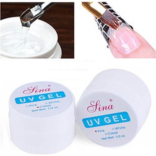 3 Color Nail Art Gel Builder Extension Tips UV Gels Manicure Polish Transparent Build Crystal Extend Art Nail UV Gels RWS