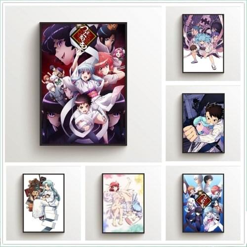 Abstract Canvas Wall Art Print Painting Nordic Picture Living Room Decoration Japan Anime Poster Tsugumomo Kiriha Sunao Sumeragi